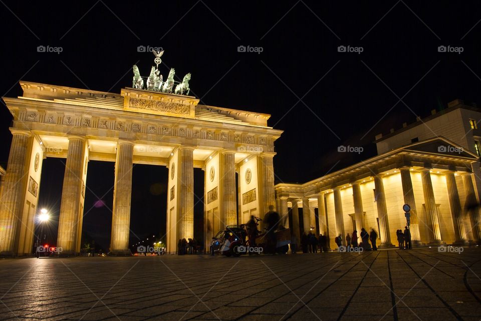 Brandenburg Gate, Berlin, Germany at night