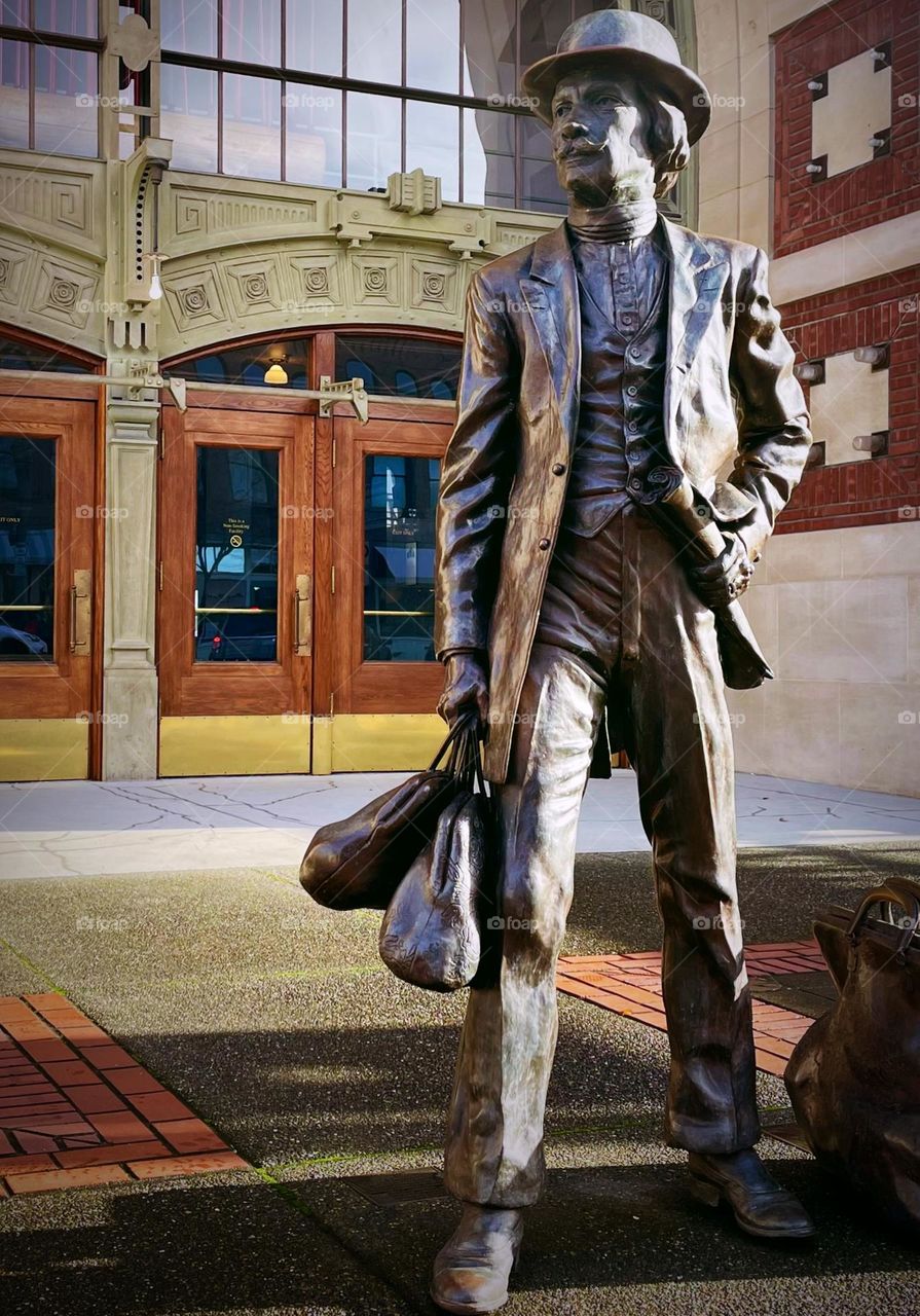 Tacoma Union Station is the location of a permanent commuter waiting for the train 