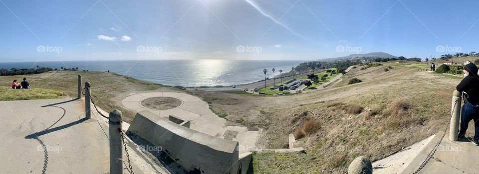 Panoramic photo from Angels Gate Park. San Pedro, California. 