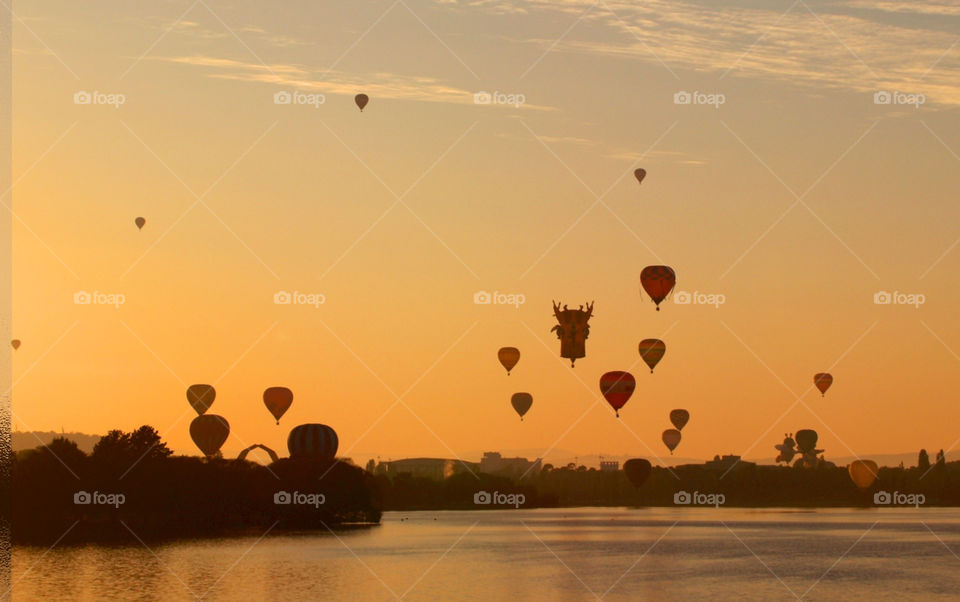 canberra sunrise balloon ballooning by botie2