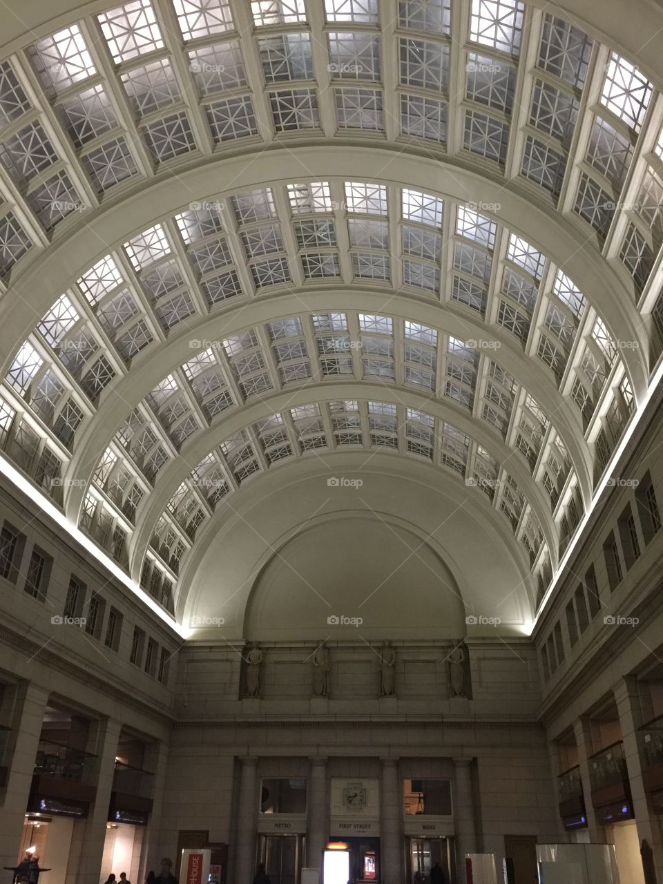The architecture in Union Station D.C. 
