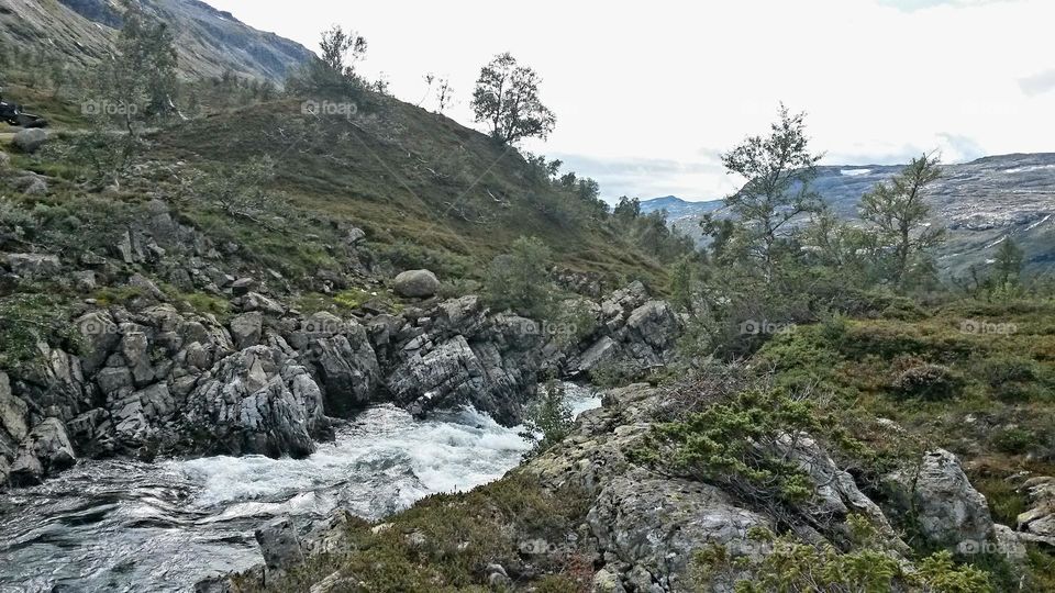 The rough nature in Norway