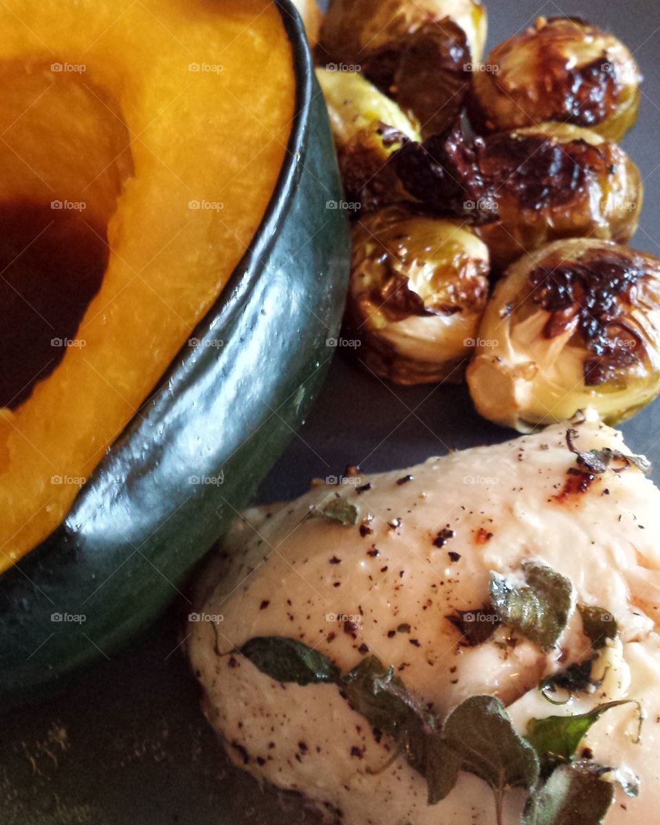 Chicken and squash
