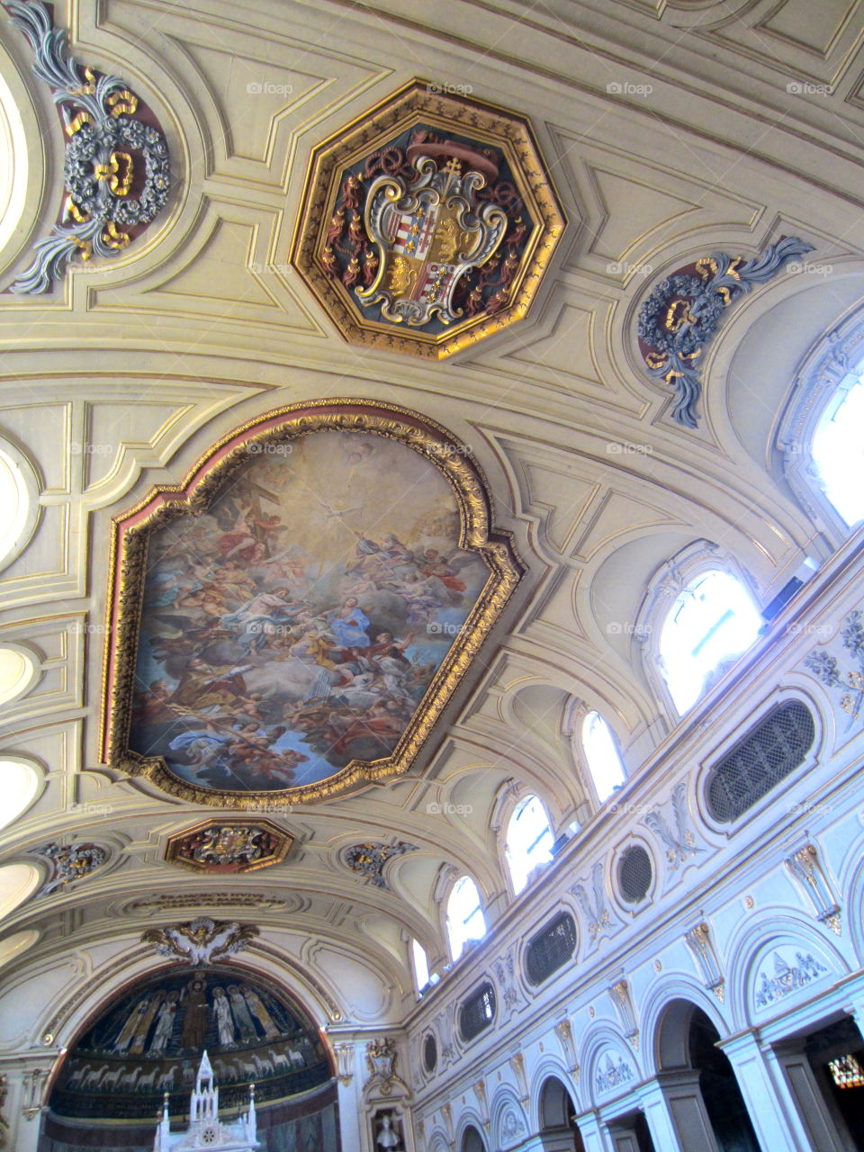 Ceiling, Church, Religion, Inside, Architecture