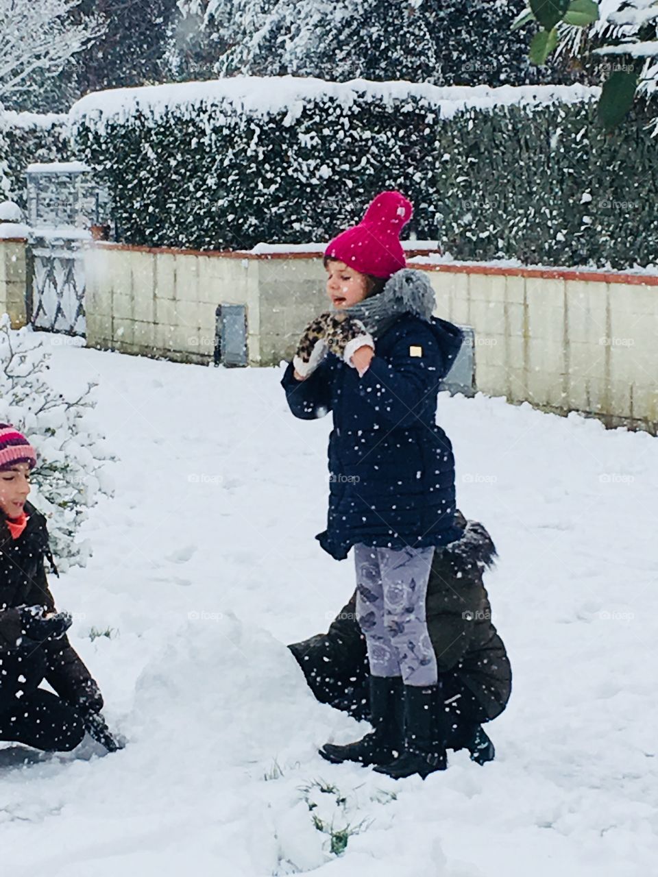 Bambini nella neve 