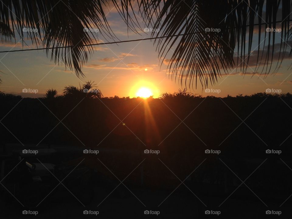 Sunset at the campground 