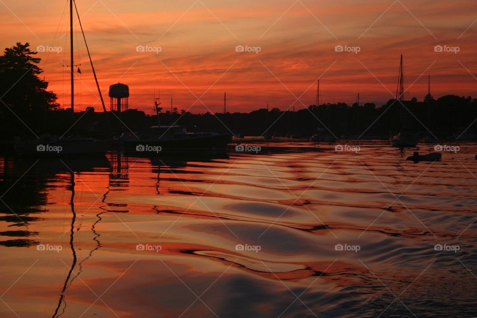 Sunset in kittery, Maine