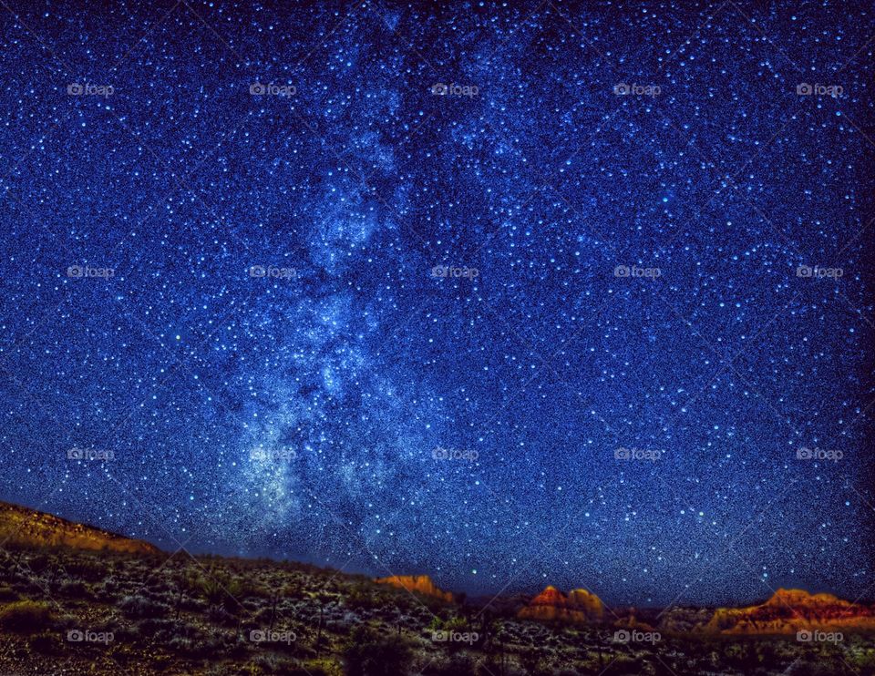 Milky Way over Red Rock Canyon