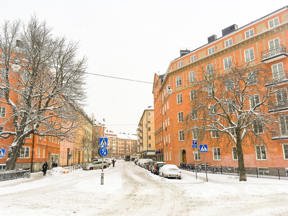 winter street stockholm