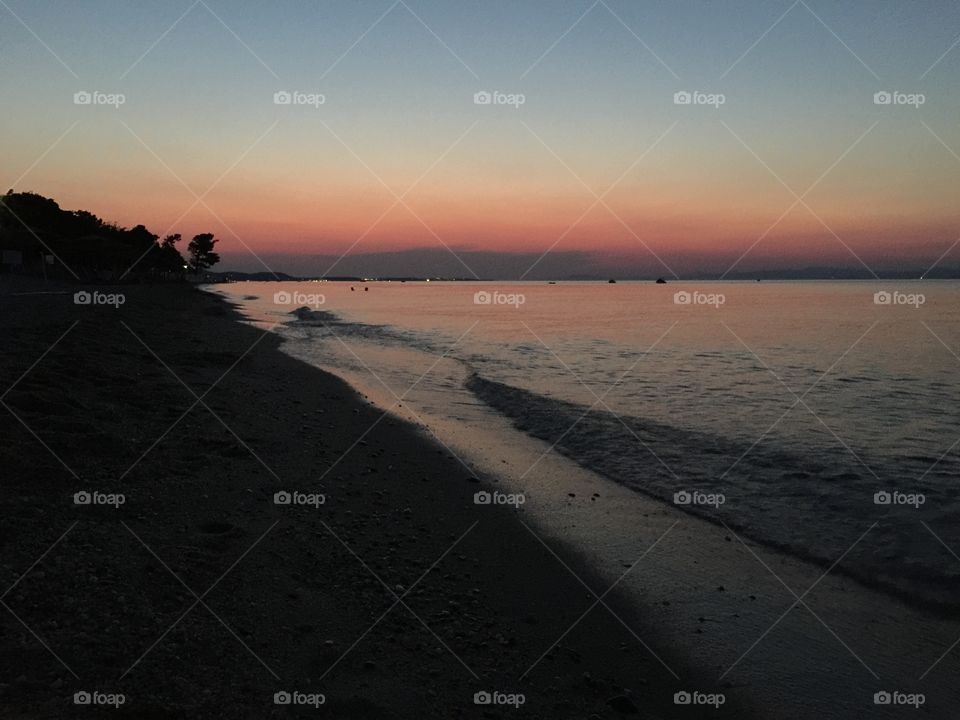 Sunset from the beach 