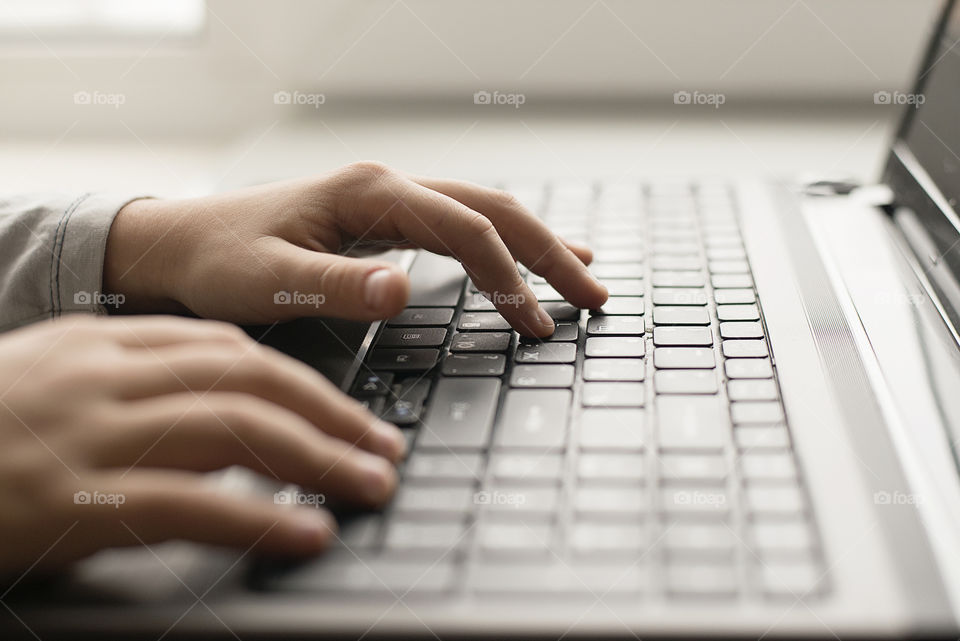 boy with laptop