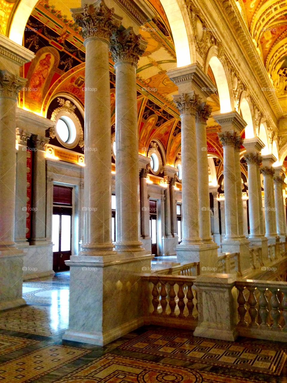 Library of Congress hallway arches, Washington, DC