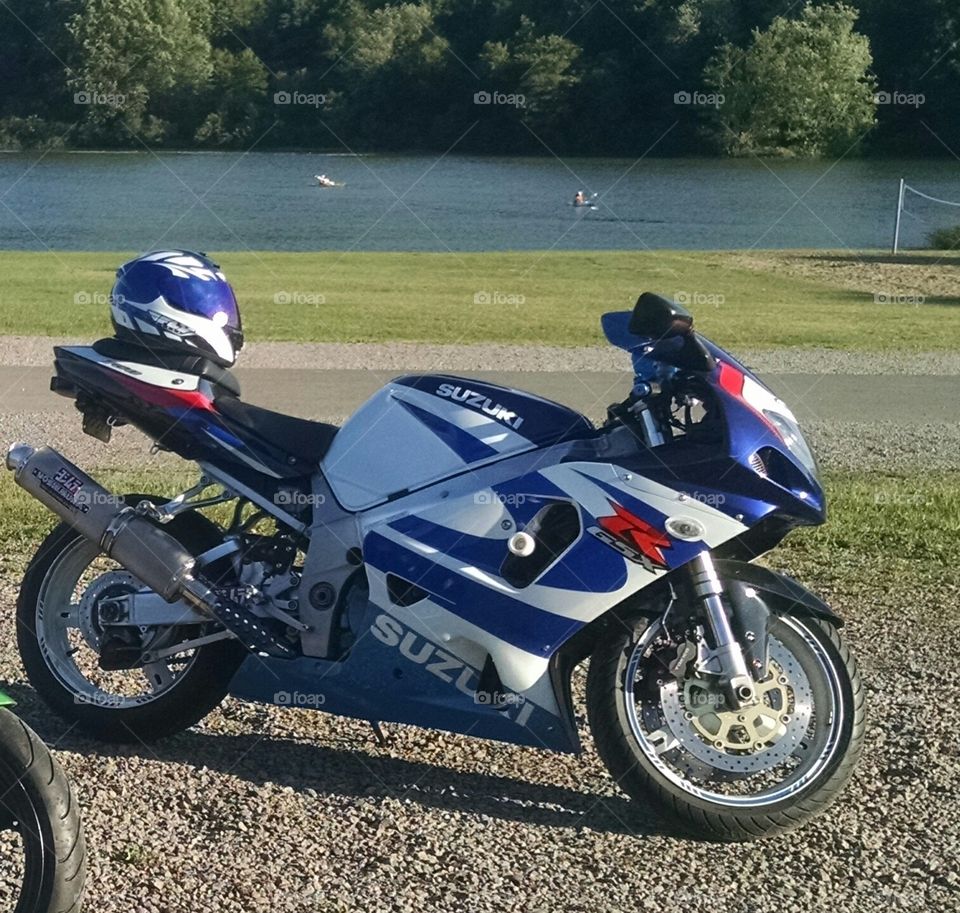 Motorcycle trip to the lake