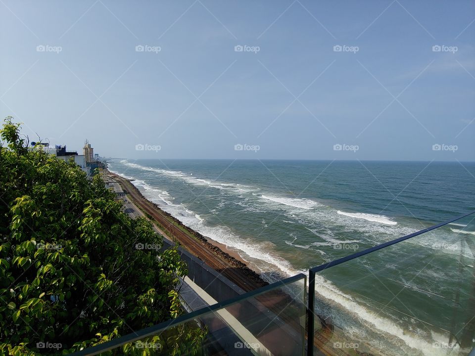 Sea view from the roof top