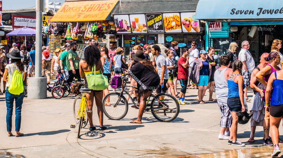 Bikers Hang around Venice