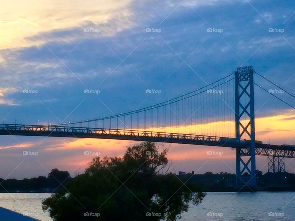 Sunset bridge 