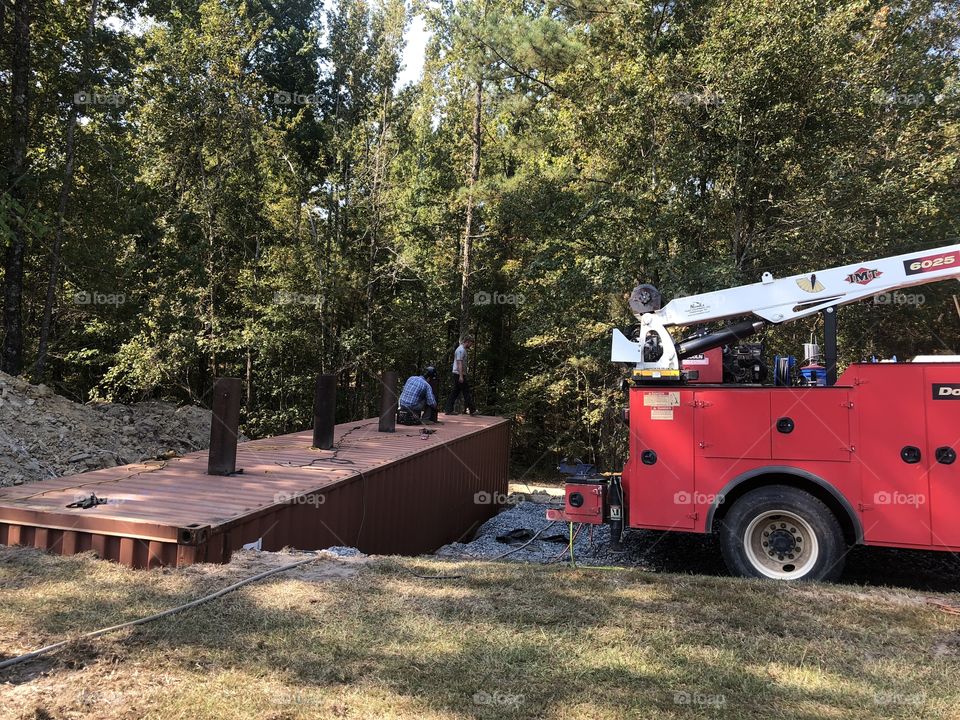 Installing a storm shelter 