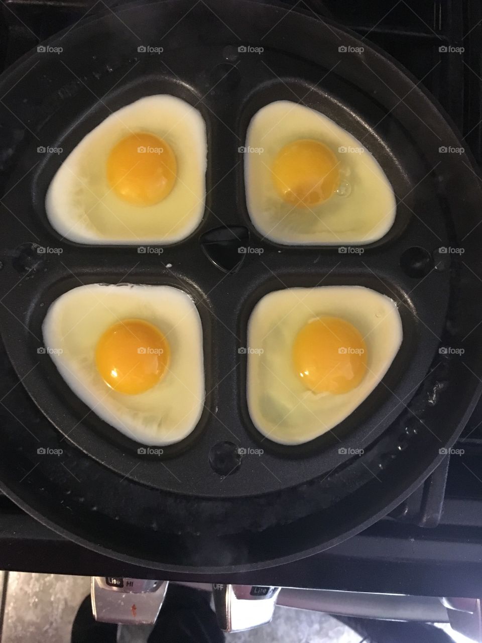 Poached eggs for breakfast 