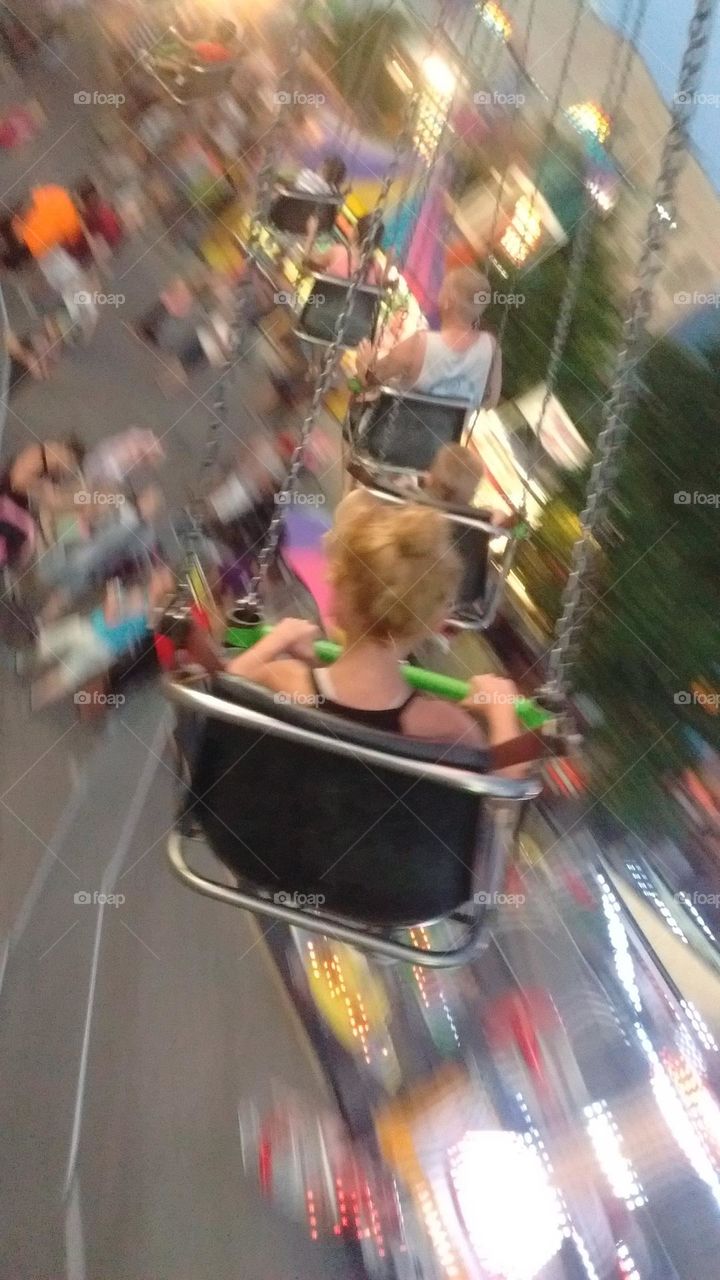 Having fun at the Canival