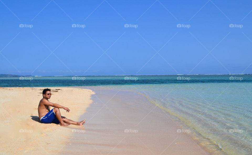 Anguib Beach, Philippines. relaxing at the remote Anguib Beach in Cagayan province, one of the most beautiful beaches in the Philippines