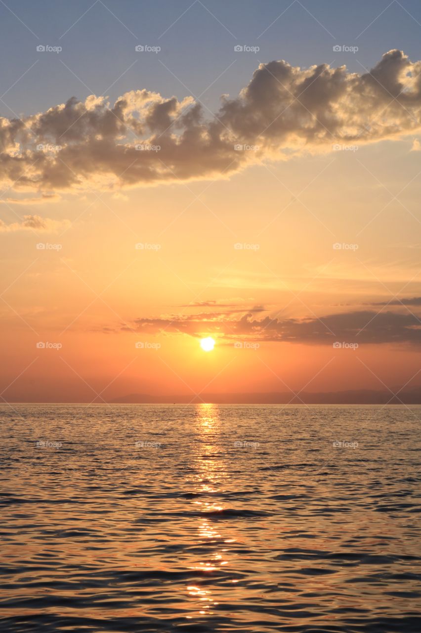 Sunset over Thassos 