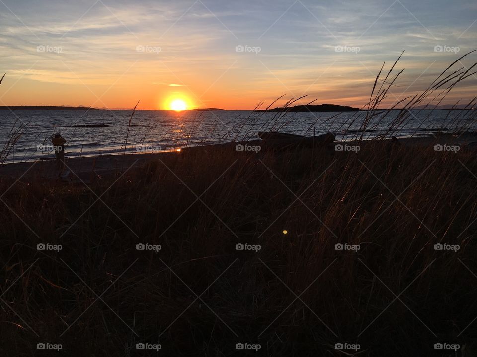 Sunrise on a beach