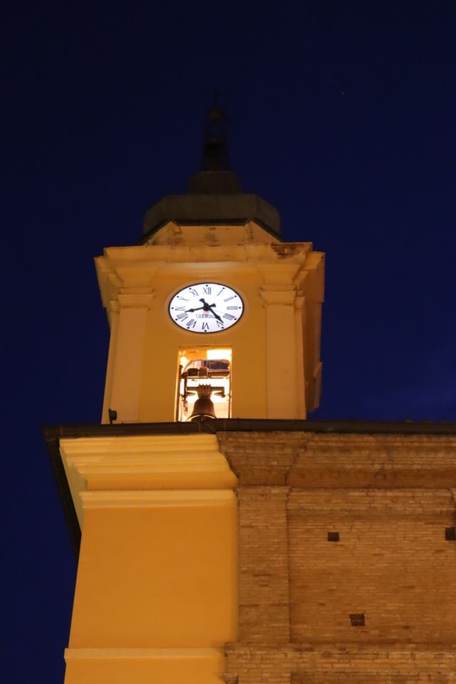 The clock.