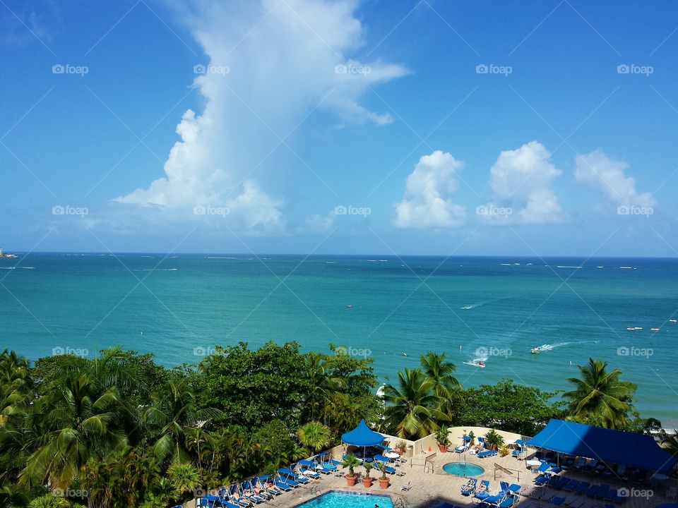 ocean view resort. ocean view in puerto rico