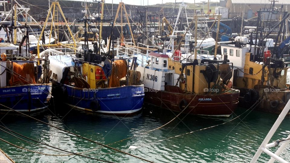 fishing boats. harbour