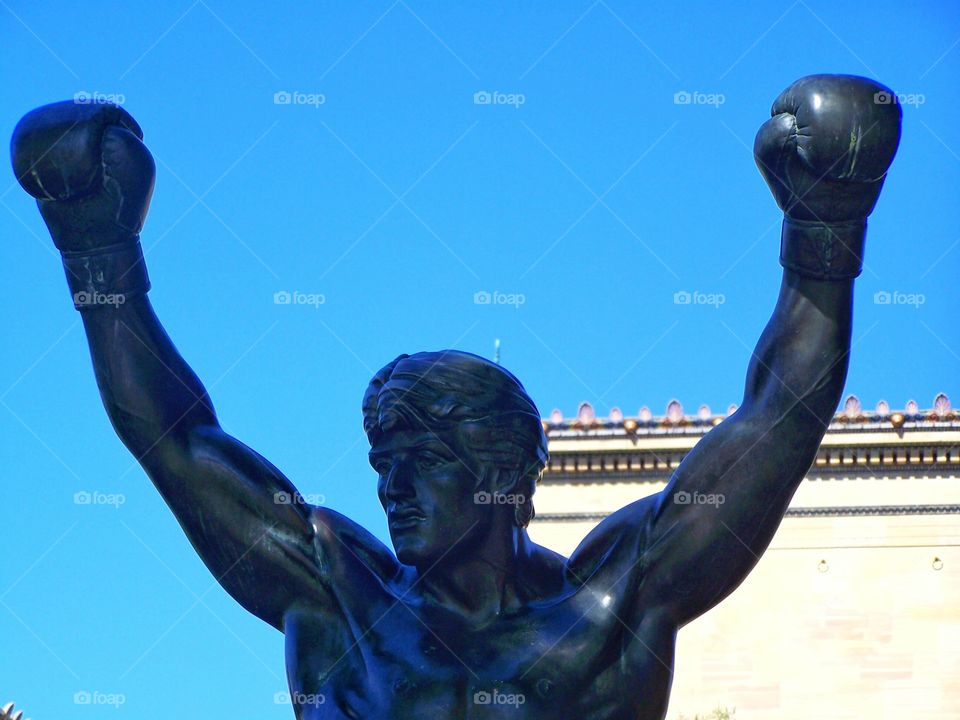 Statue of Rocky in Philadelphia, USA