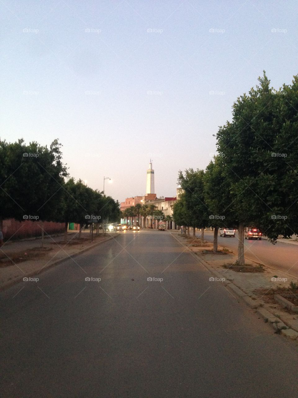 Way to the mosque