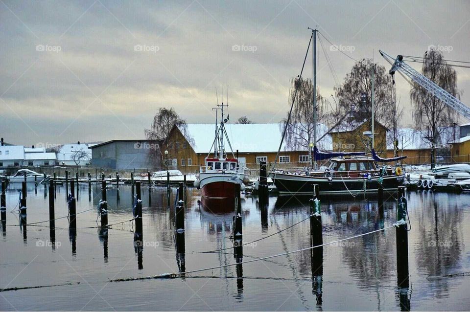 Harbore in Svelvik, Norway