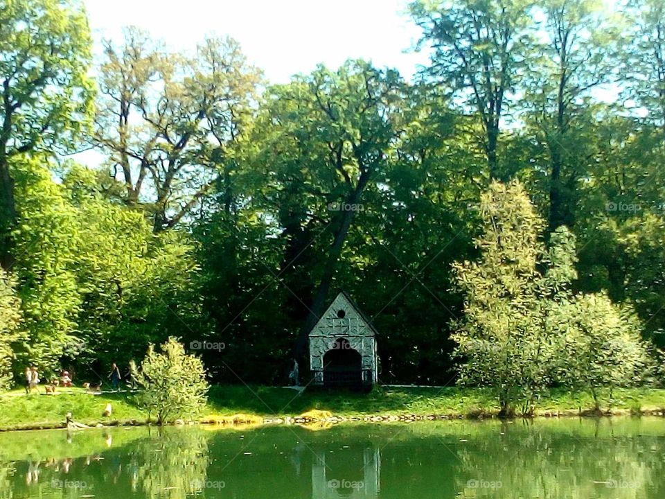 park on lake