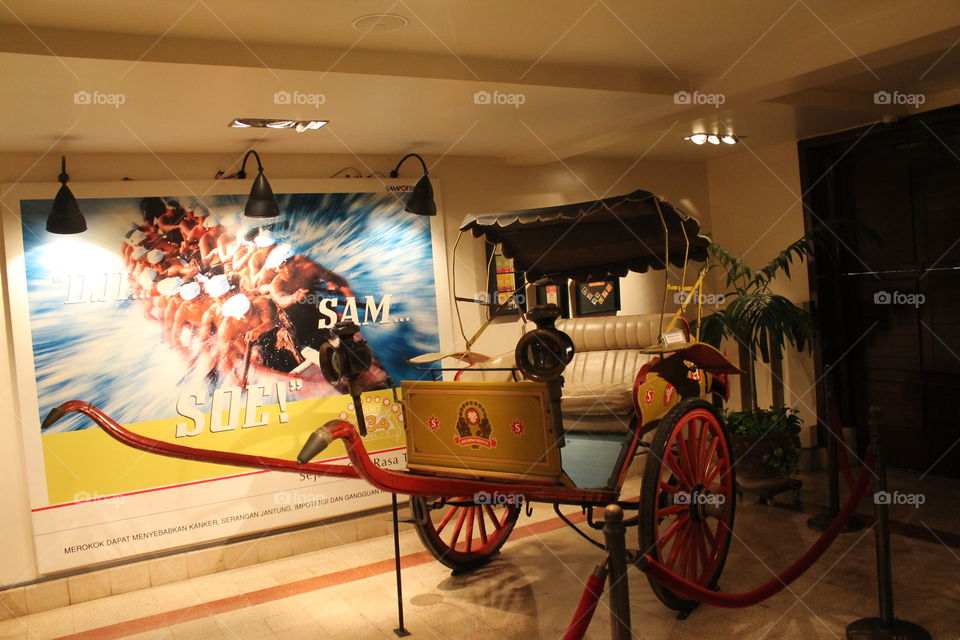 ancient vehicles in museum