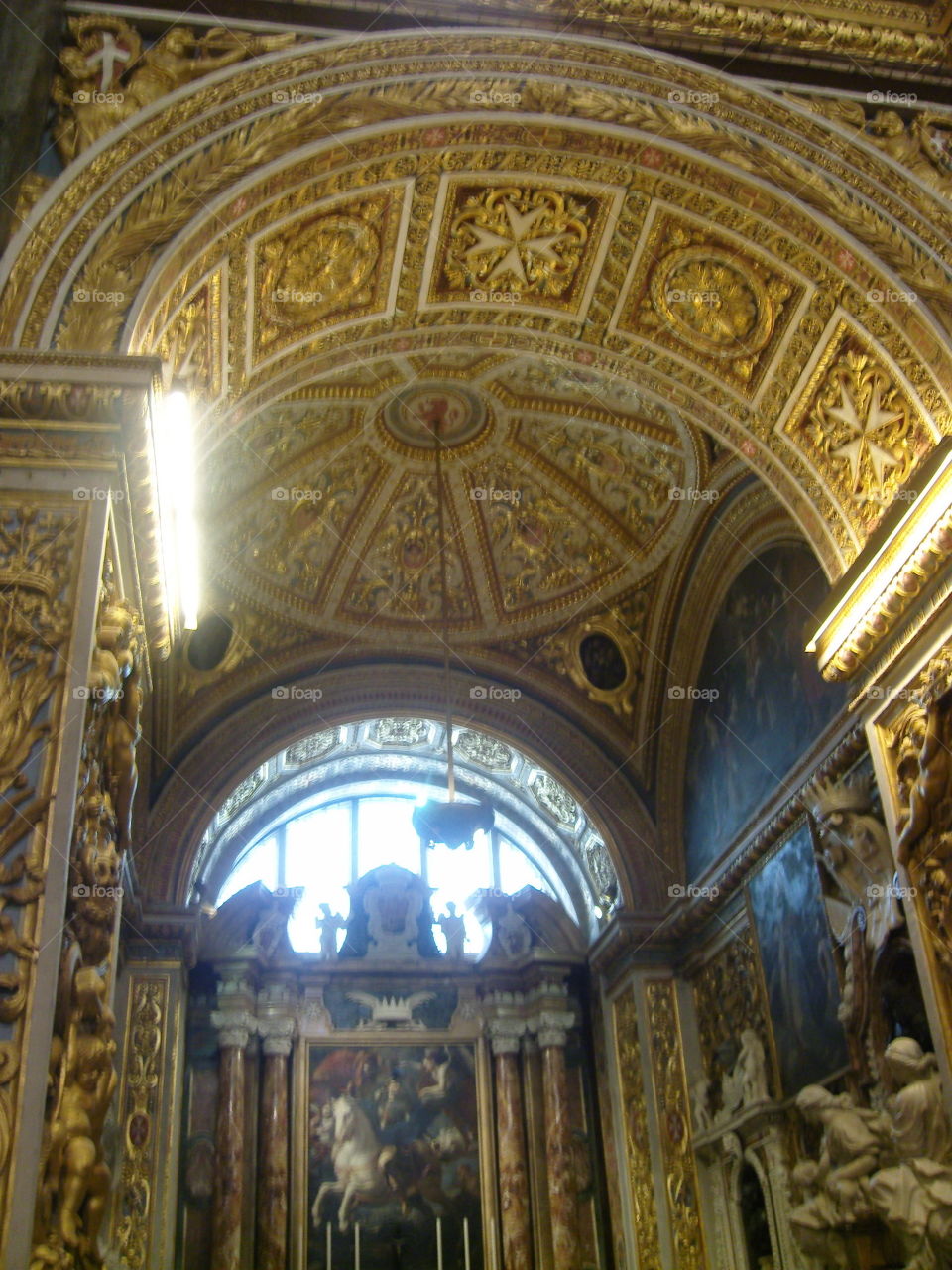 Malta Saint John's Co-cathedral inner decorations