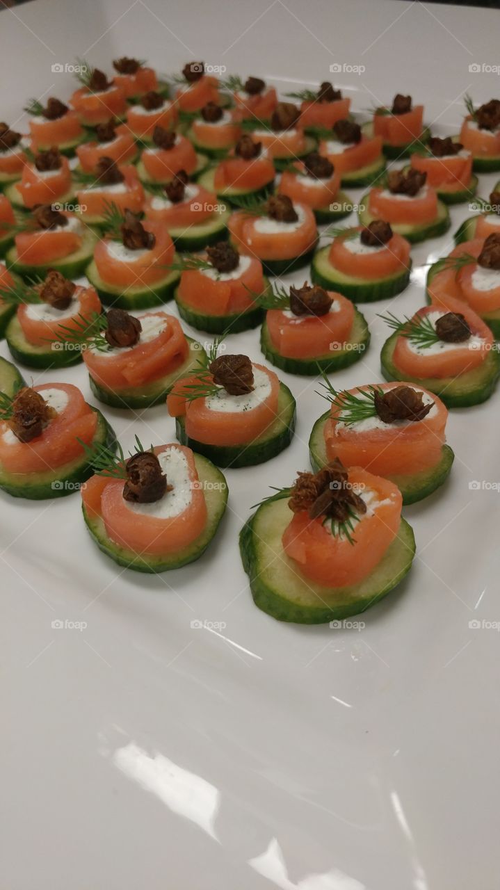 salmon and herb cream cheese appetizer