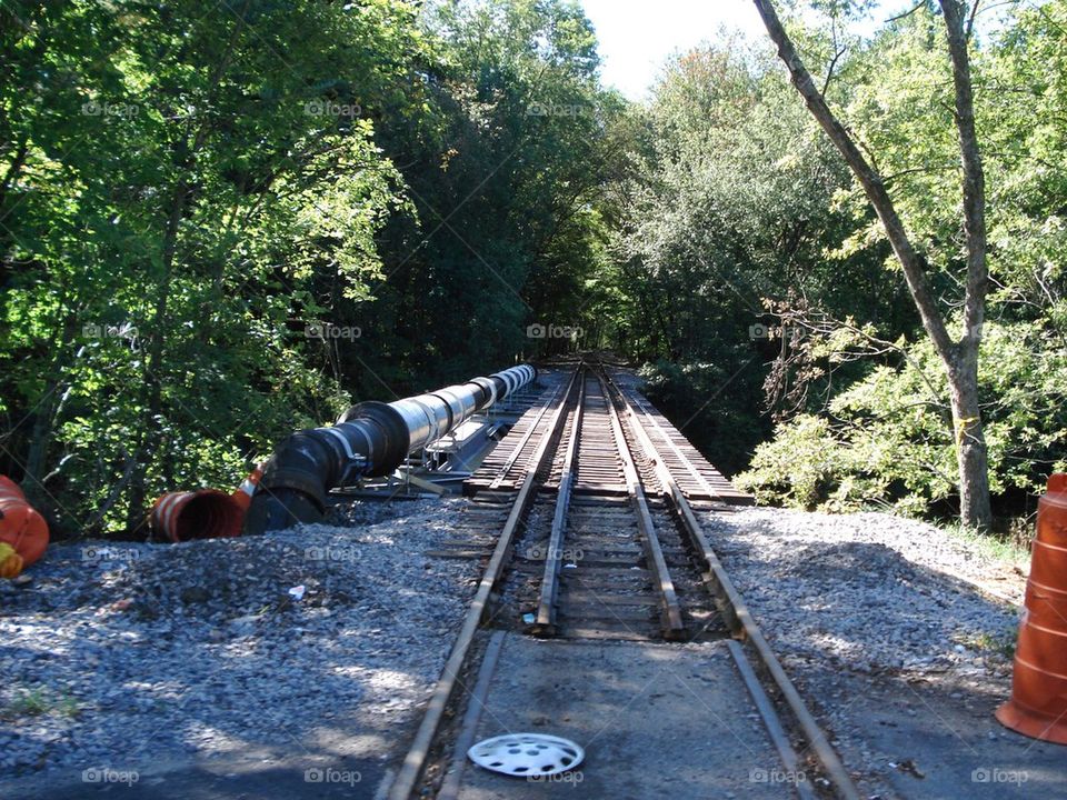 Railroad Tracks to Nowhere . These tracks used to be used for business in a city nearby. But like everything times change and I had to take this pic.