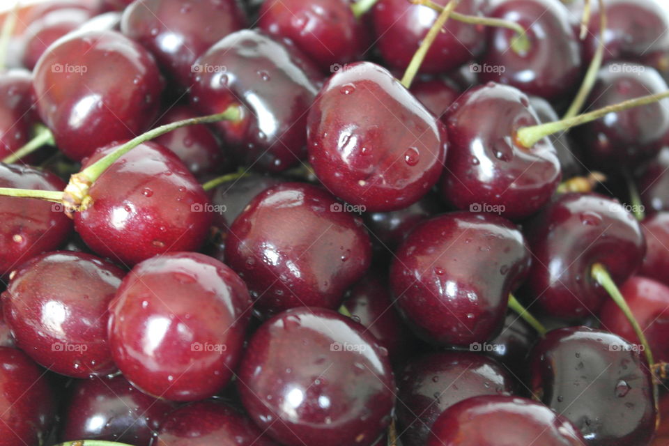Red cherries 