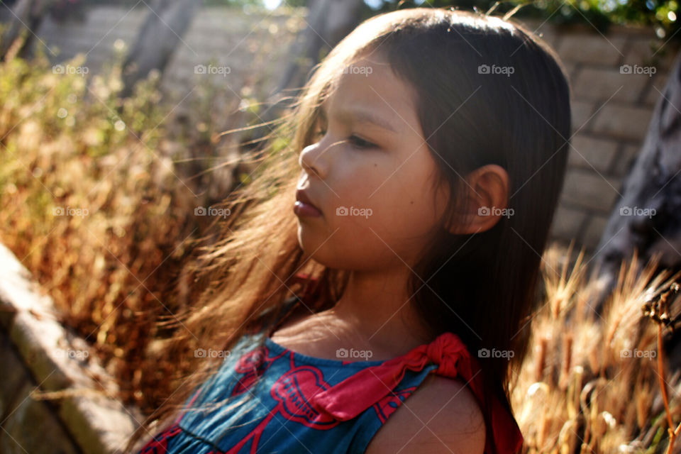 Little girl sunlight