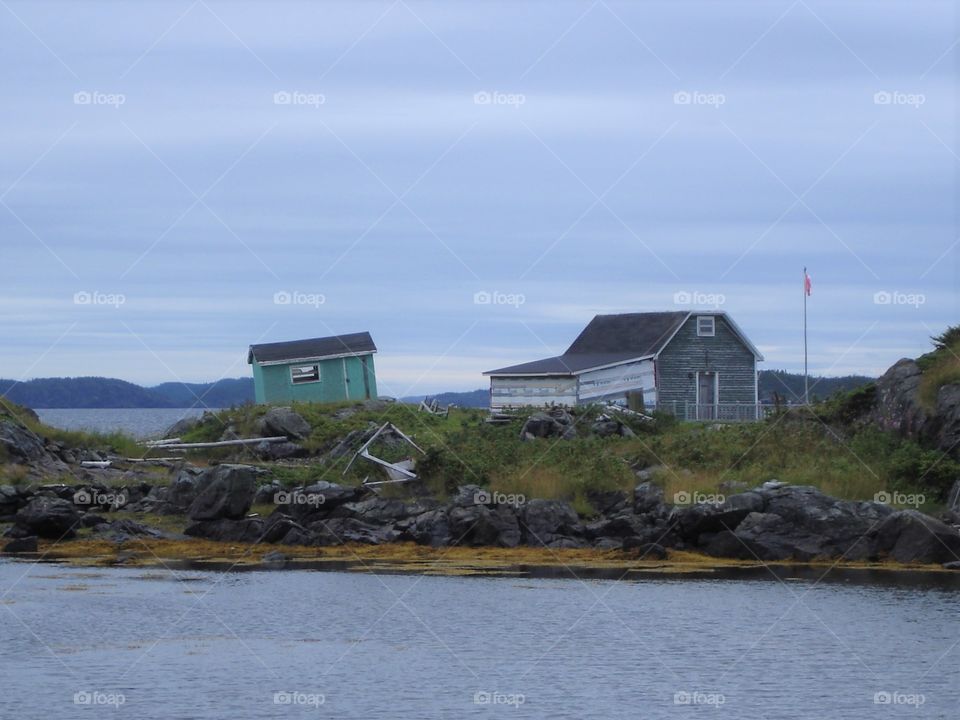 Beautiful, rugged Newfoundland. Driftwood & old sheds. Atlantic Ocean. Amazing coastline. 