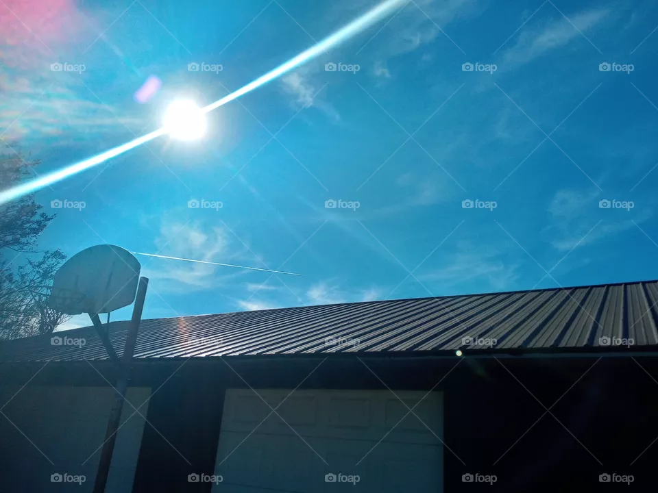 such a beautiful clear Autumn day for a drive not a cloud in the sky this afternoon.