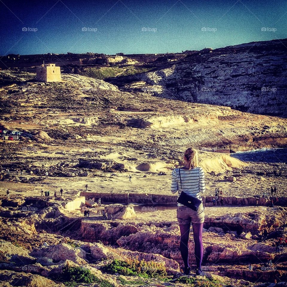 View over Dwerja in Gozo