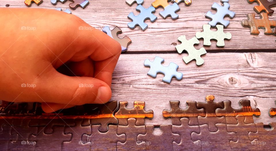 Arrangement of puzzle