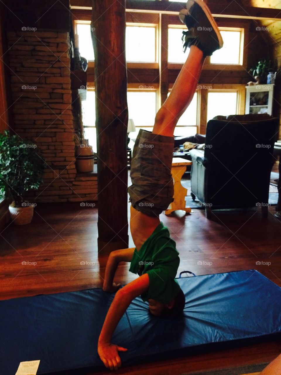 Handstand boy