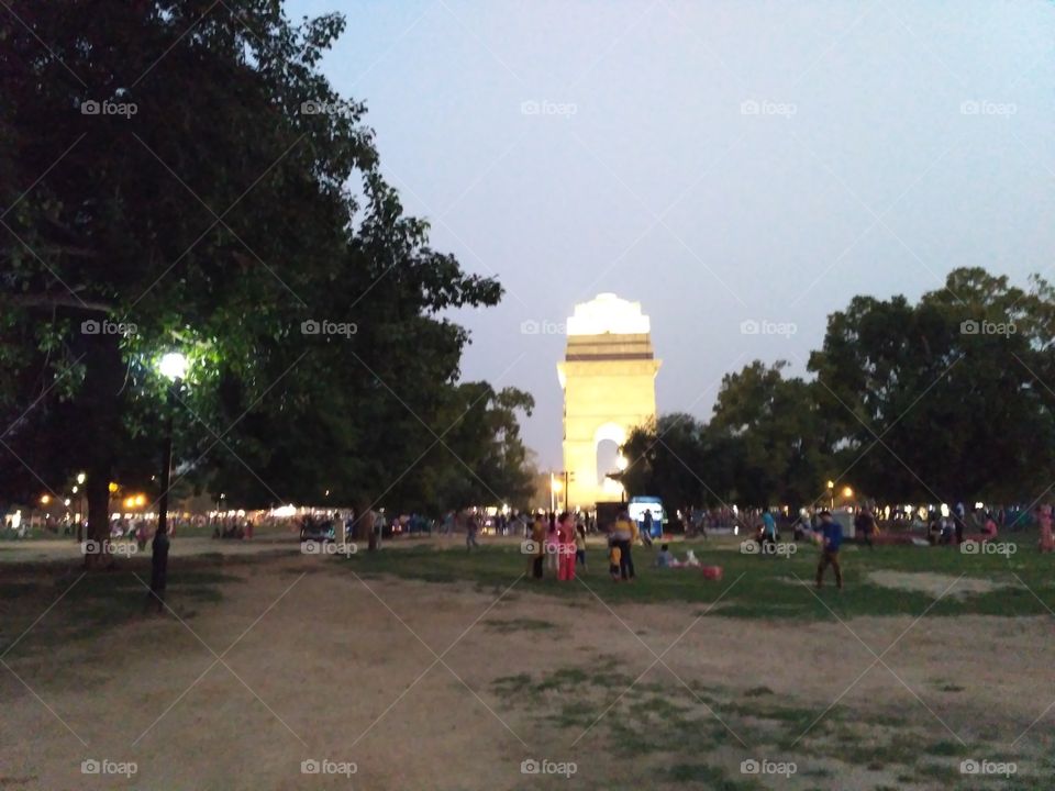 Side view of india Gate