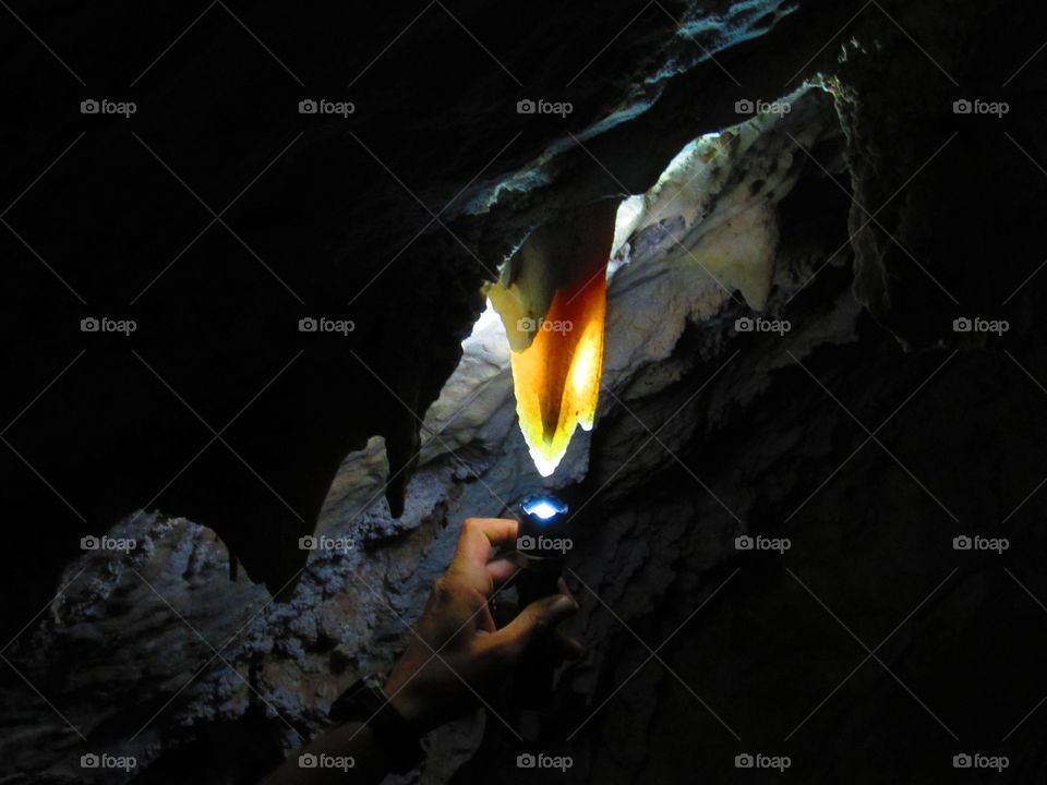light in the cave
