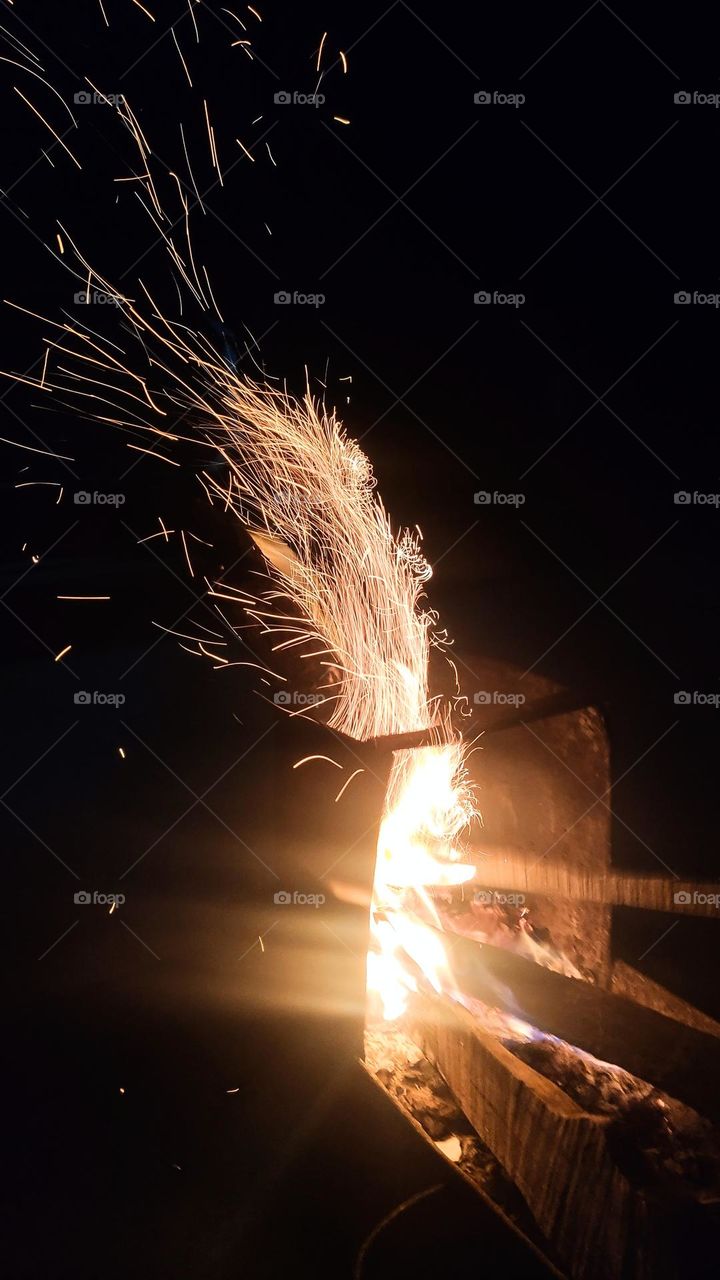 Time in Motion -Fire ignited in cold nights give some beautiful sparky insight of life. You need to burn ceaseless fires in you to shine sparkle out in this world.