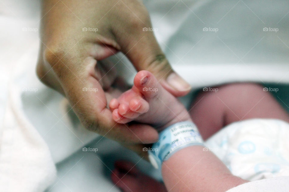  newborn baby's foot 
