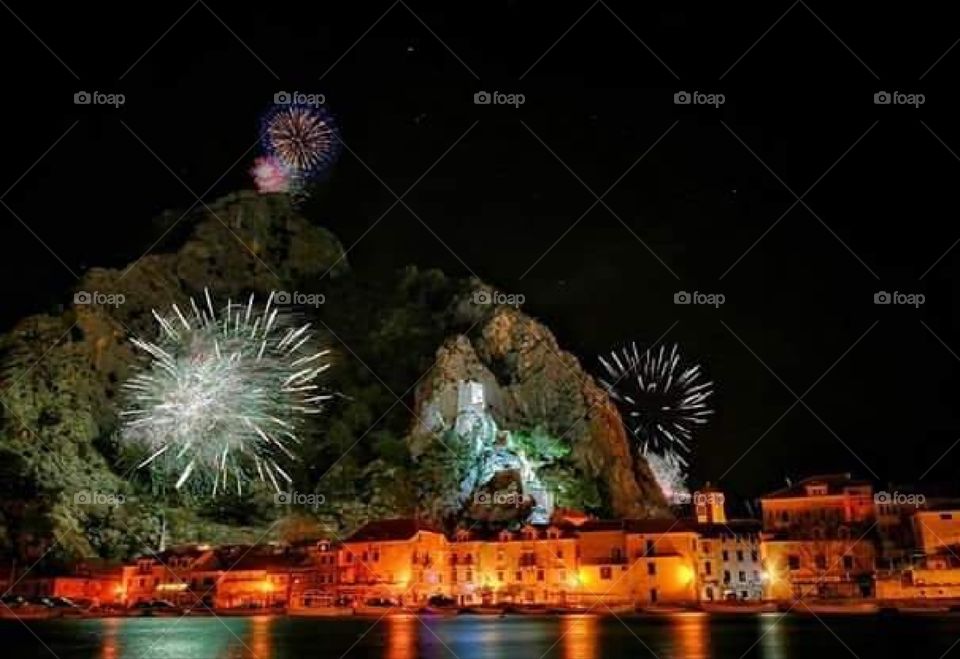 Omiš city croatia