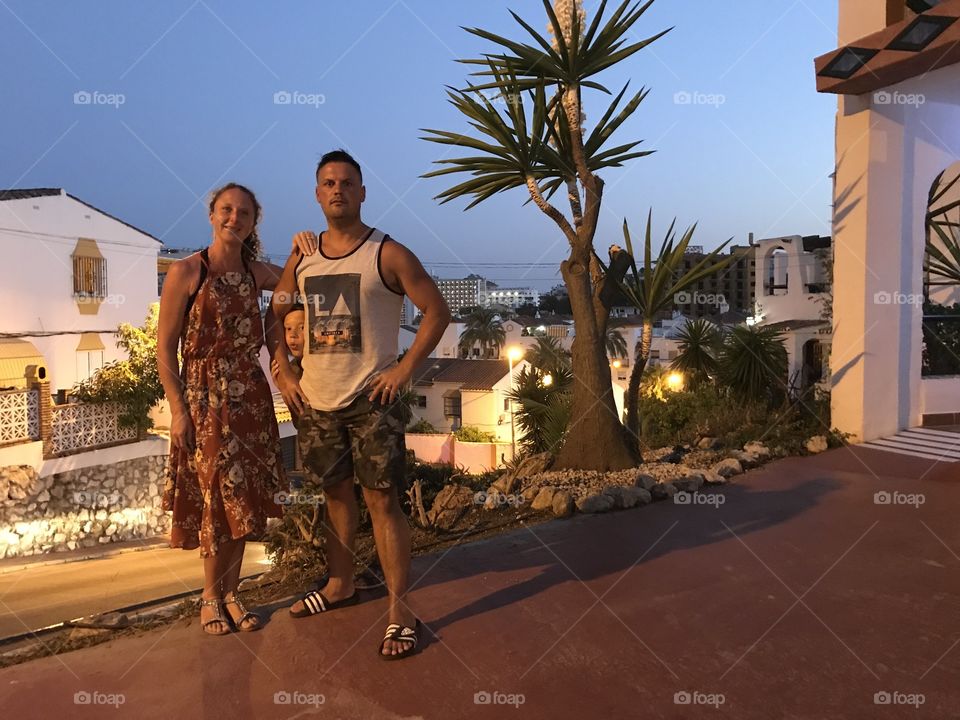 Out for an evening walk in Benalmádena, Spain 
